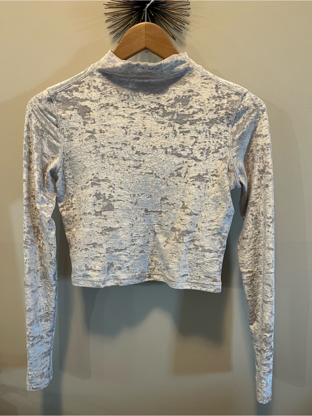 lululemon Crushed Velvet Long Sleeve Top - LIMITED EDITION size 4